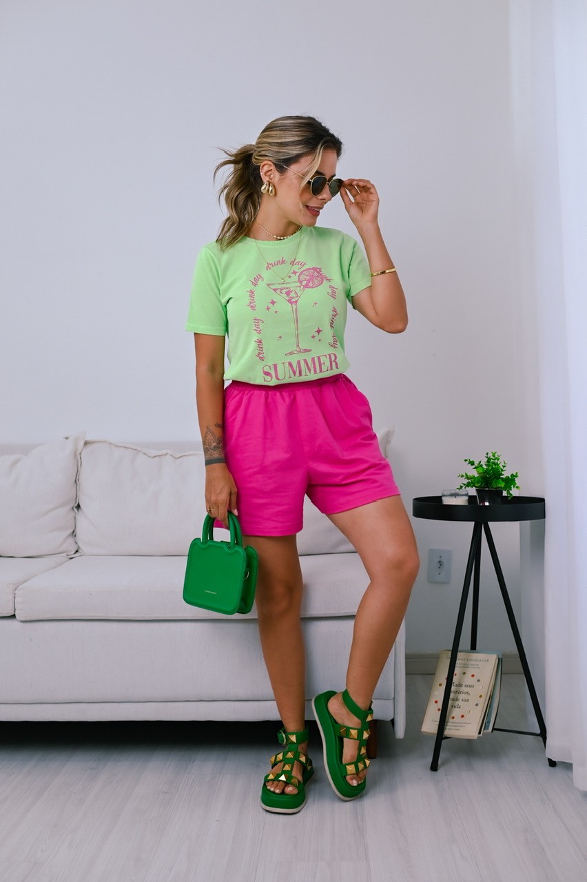 SHORT MOLETINHO - ROSA MINIE