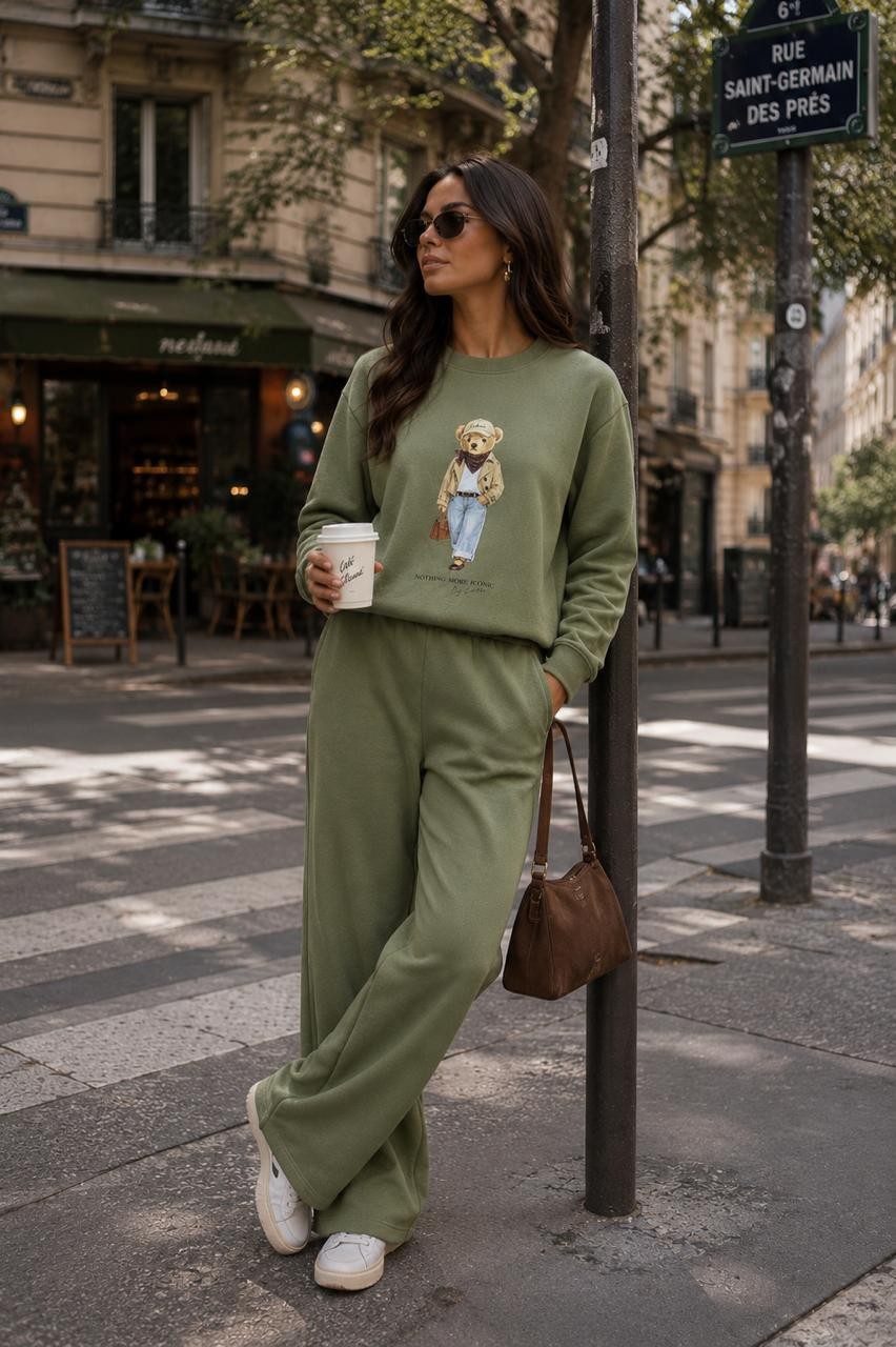CONJUNTON MOLETOM ICONIC - VERDE PISTACHE CONJUNTON MOLETOM ICONIC - VERDE PISTACHE