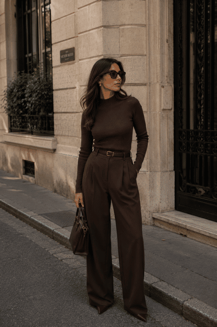 BLUSA CANELADA ML - CAFÉ BLUSA CANELADA ML - CAFÉ