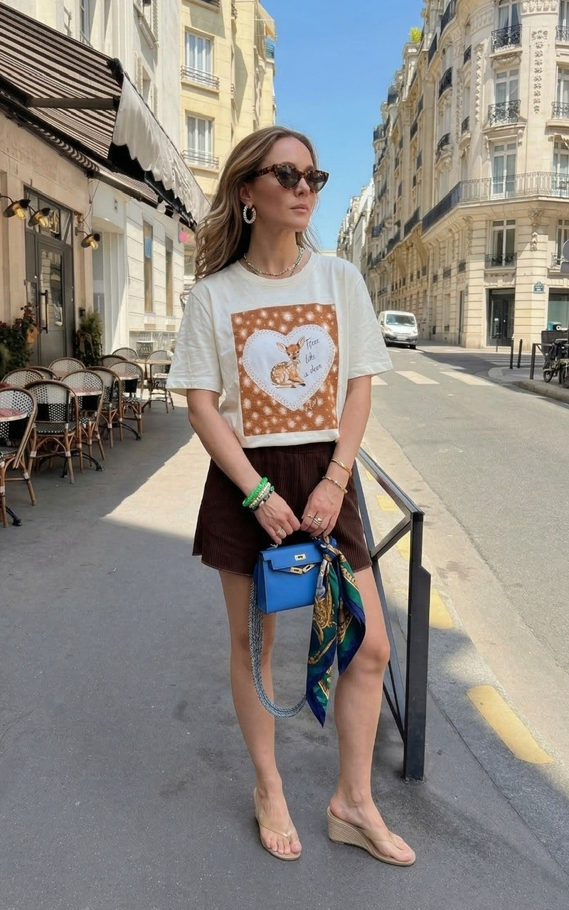 T-SHIRT FOREST -  OFF WHITE