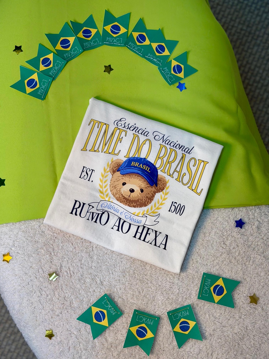 T-SHIRT OVERSIZED TIME DO BRASIL - OFF  WHITE