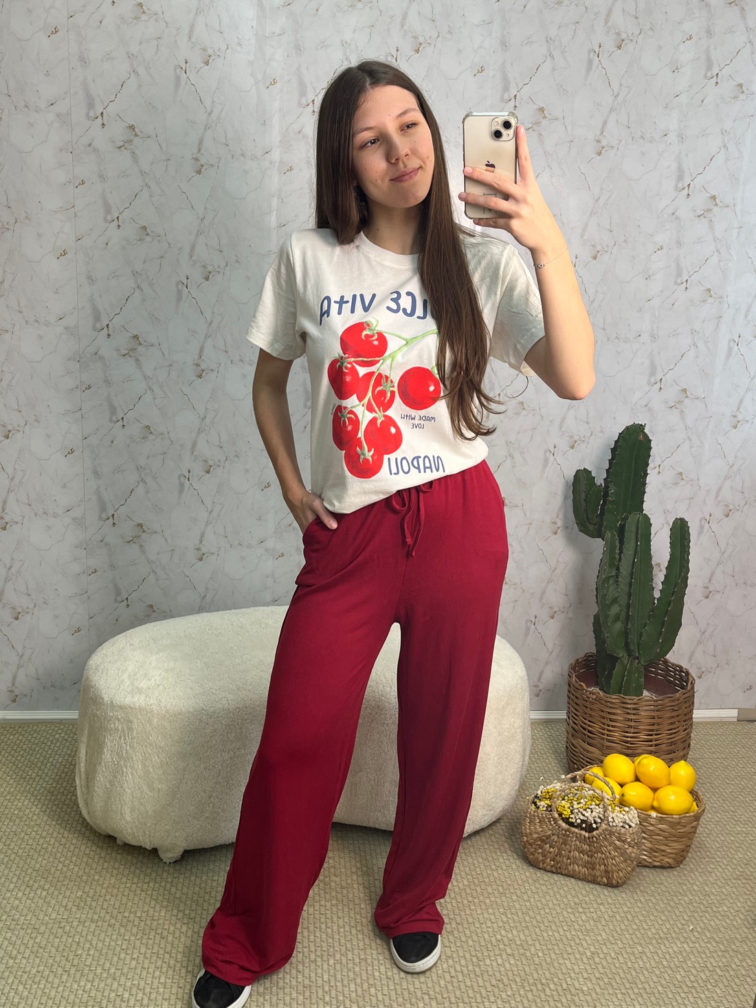 CALÇA WIDE LEG - BORDÔ CALÇA WIDE LEG - BORDÔ