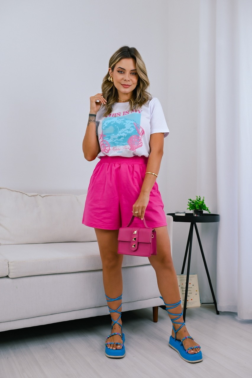 SHORT MOLETINHO - ROSA MINIE