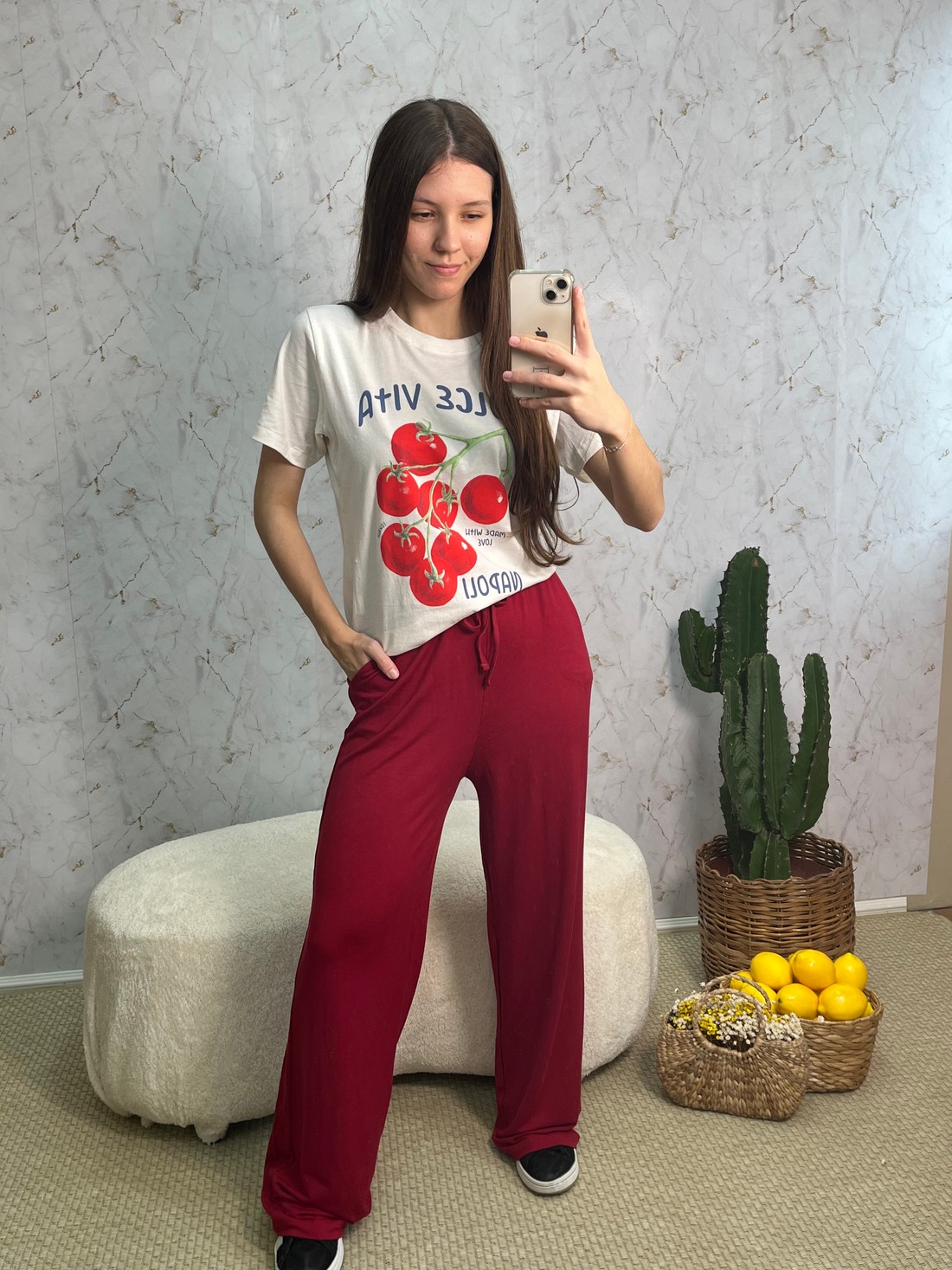 CALÇA WIDE LEG - BORDÔ CALÇA WIDE LEG - BORDÔ