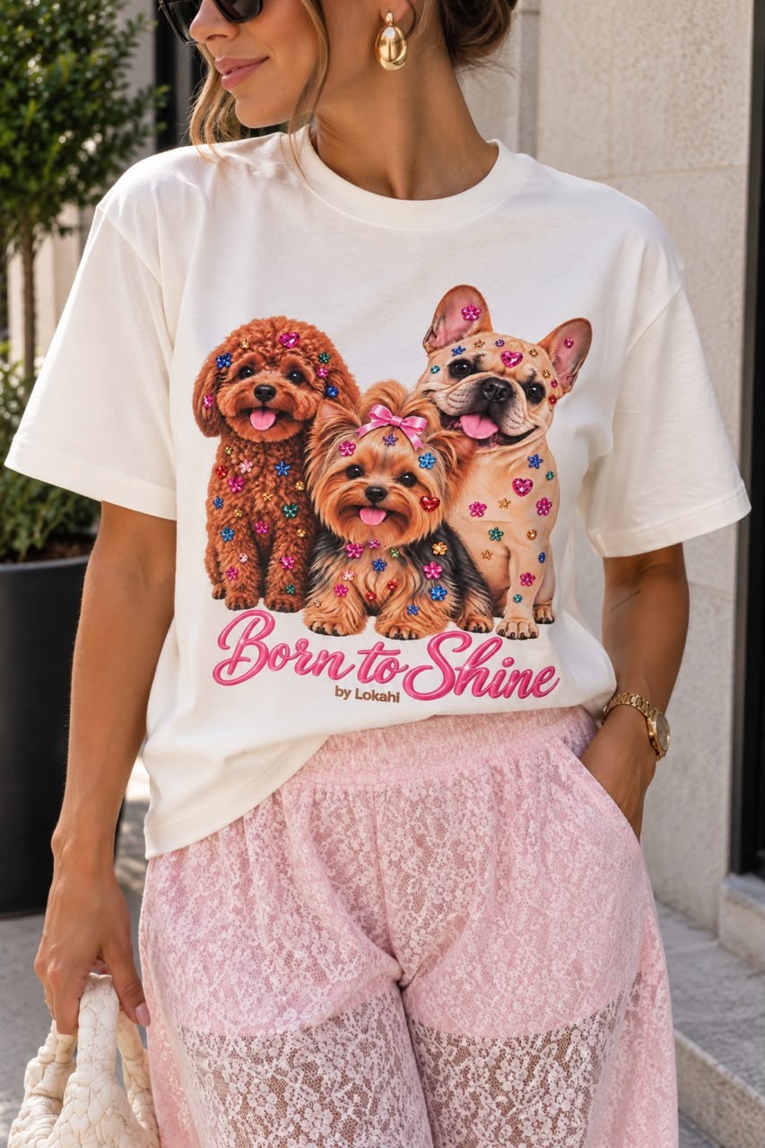 T-SHIRT SHINE - OFF WHITE T-SHIRT SHINE - OFF WHITE