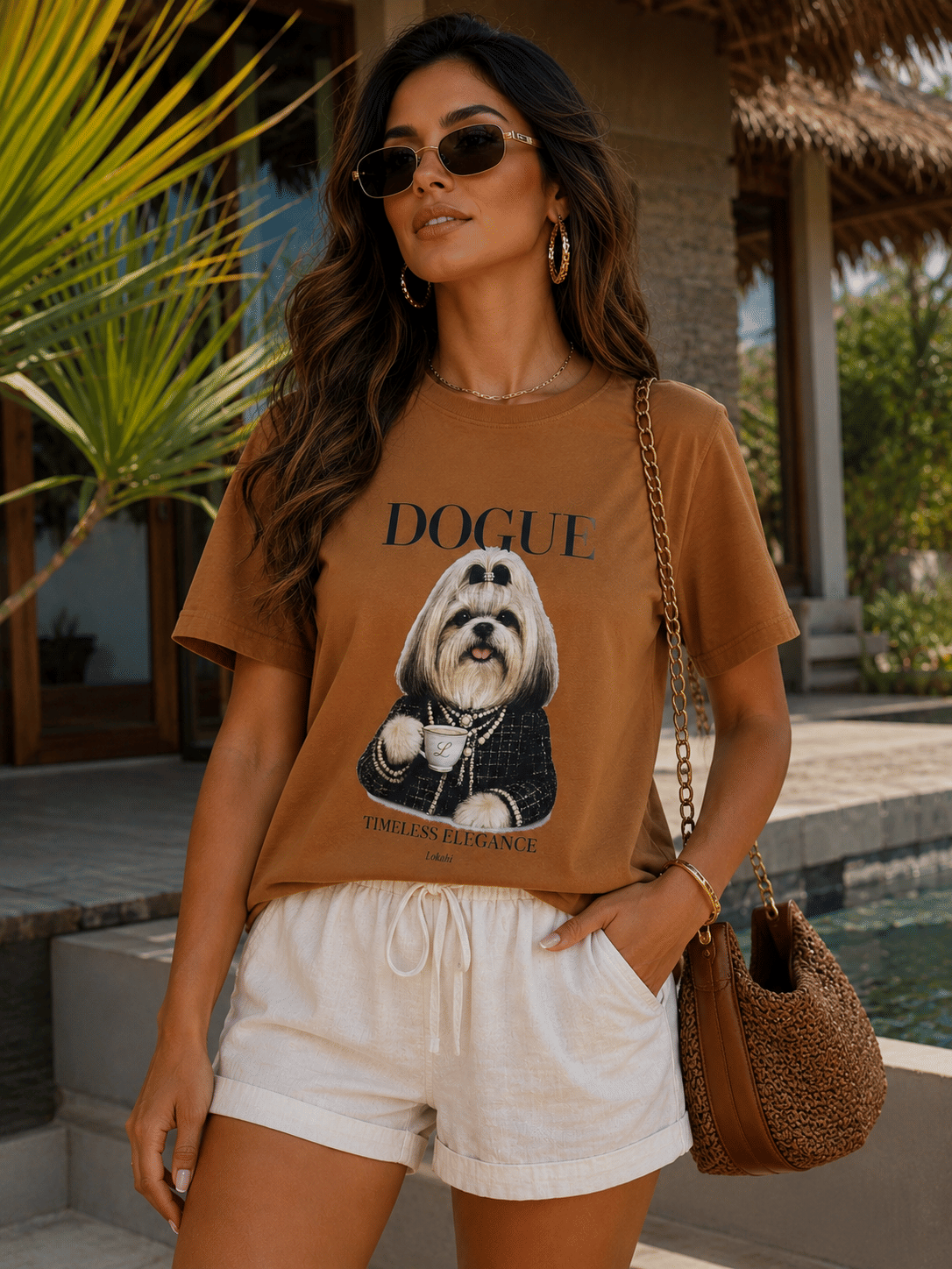 T-SHIRT ELEGANCE - CAMEL T-SHIRT ELEGANCE - CAMEL