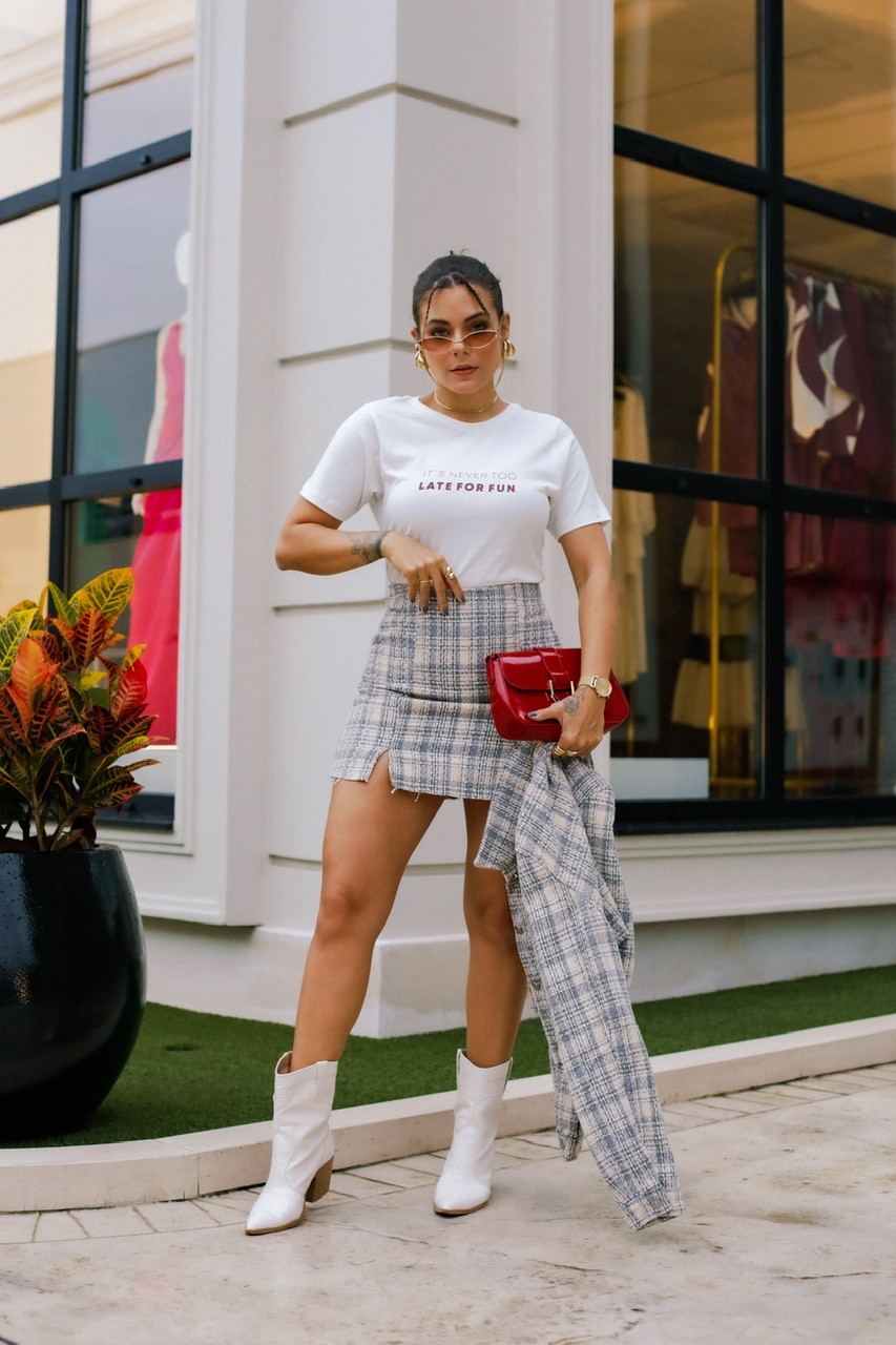 T-SHIRT LATE FOR FUN - OFF WHITE T-SHIRT LATE FOR FUN - OFF WHITE