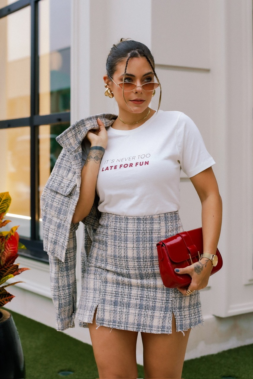 T-SHIRT LATE FOR FUN - OFF WHITE T-SHIRT LATE FOR FUN - OFF WHITE