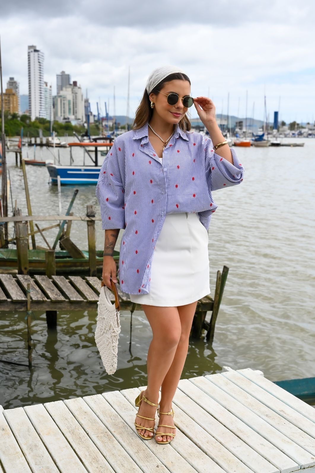 CAMISA OVERSIZED NAVY