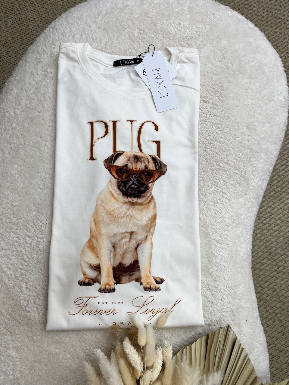 T-SHIRT PUG - OFF WHITE T-SHIRT PUG - OFF WHITE