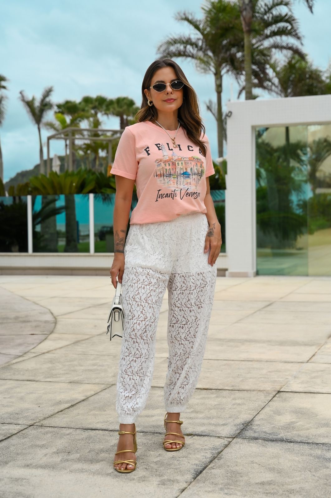 T-SHIRT ESTONADA FELICE - SALMÃO T-SHIRT ESTONADA FELICE - SALMÃO