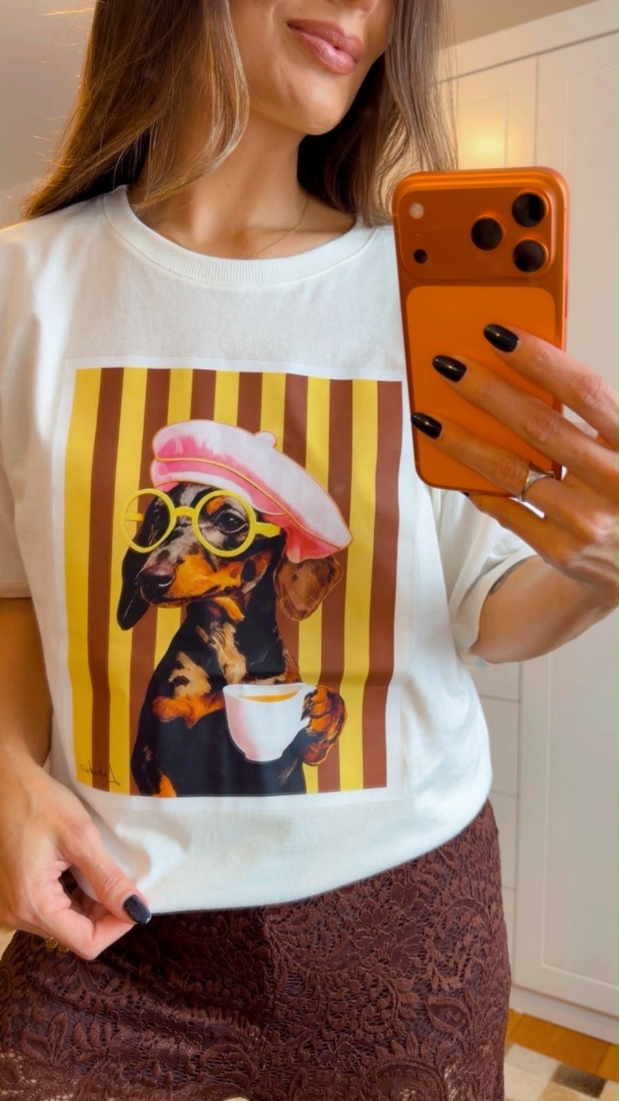 T-SHIRT OVERSIZED BONJOUR - OFF WHITE T-SHIRT OVERSIZED BONJOUR - OFF WHITE