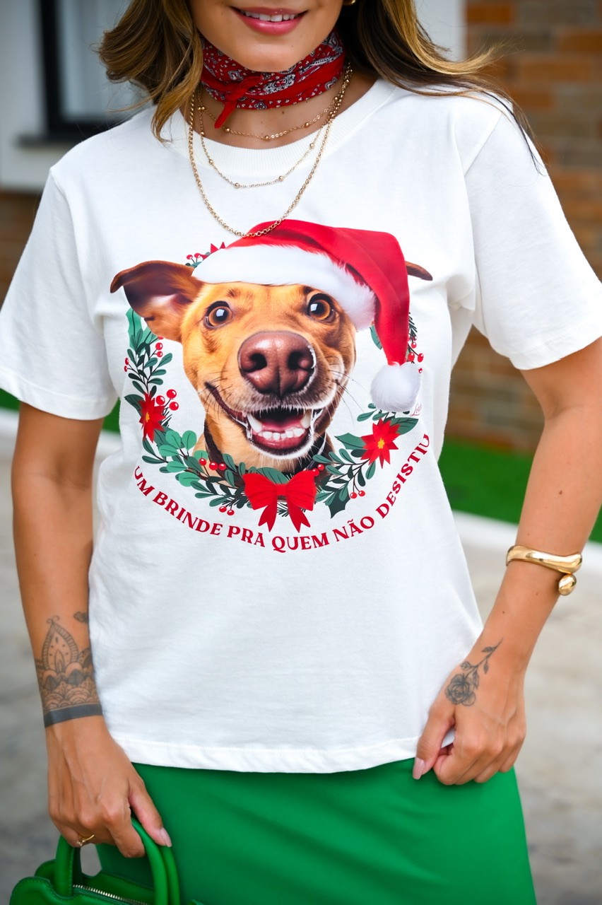 T-SHIRT CARAMELO NATALINO - OFF WHITE T-SHIRT CARAMELO NATALINO - OFF WHITE