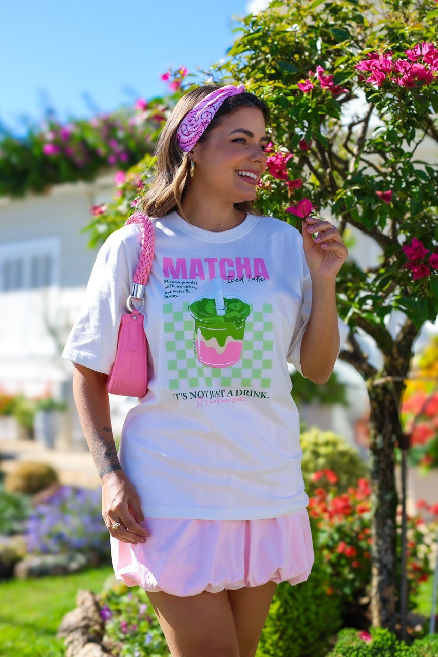 T-SHIRT OVERSIZED MATCHA - OFF WHITE T-SHIRT OVERSIZED MATCHA - OFF WHITE