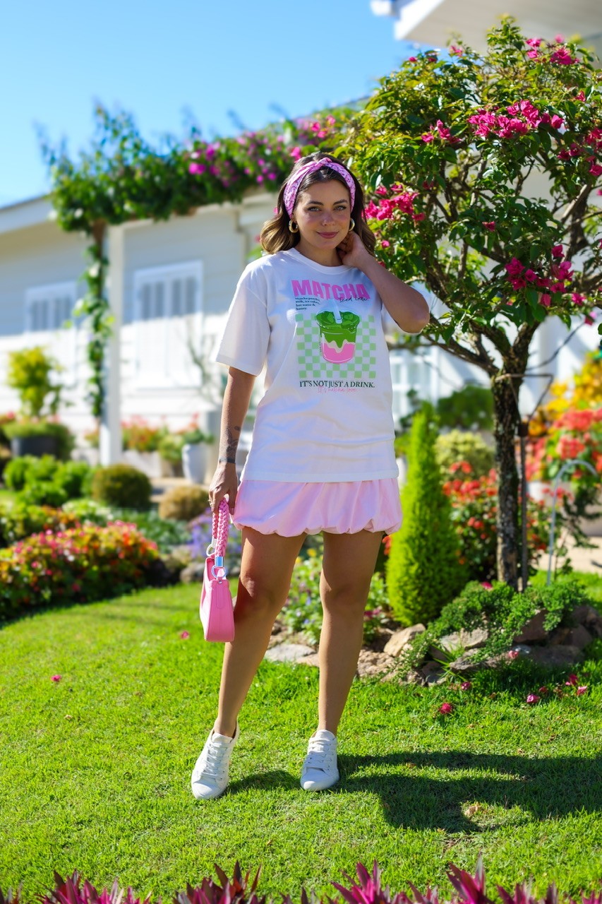 T-SHIRT OVERSIZED MATCHA - OFF WHITE T-SHIRT OVERSIZED MATCHA - OFF WHITE