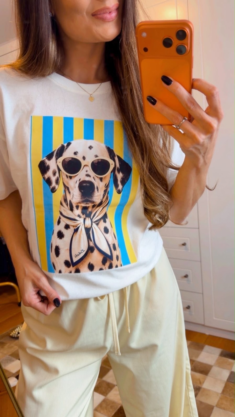 T-SHIRT OVERSIZED SUNNY DOTS - OFF WHITE T-SHIRT OVERSIZED SUNNY DOTS - OFF WHITE