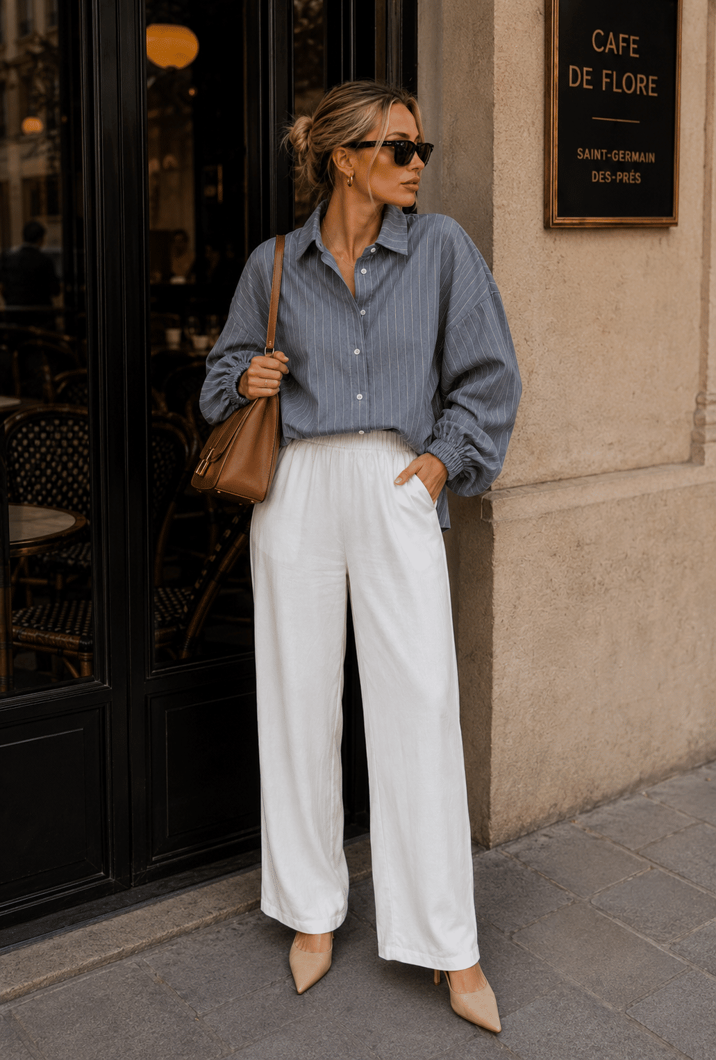 CALÇA PANTALONA ANA - BRANCA CALÇA PANTALONA ANA - BRANCA