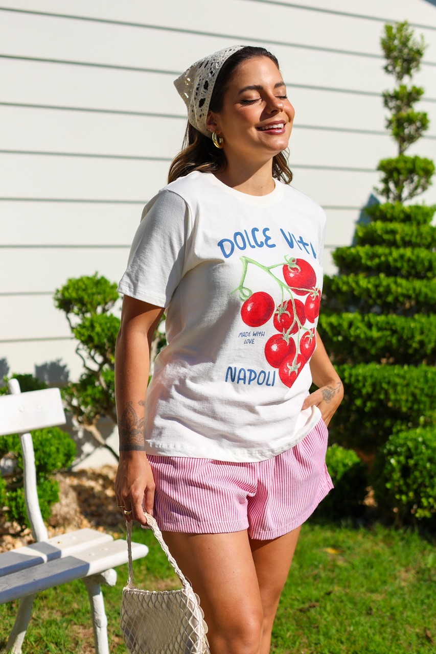 T-SHIRT NAPOLI - OFF WHITE T-SHIRT NAPOLI - OFF WHITE