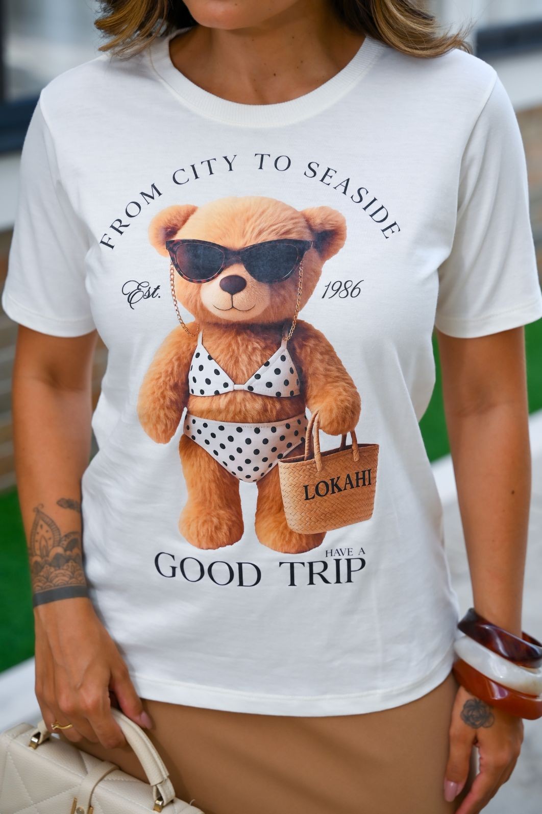 T-SHIRT GOOD TRIP - OFF WHITE T-SHIRT GOOD TRIP - OFF WHITE