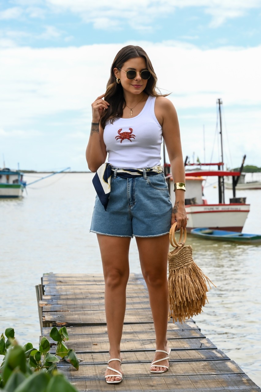 REGATA CRAB SHINE - BRANCO REGATA CRAB SHINE - BRANCO
