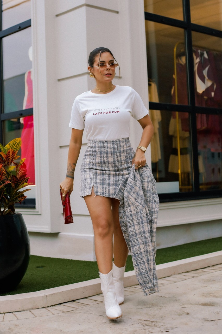 T-SHIRT LATE FOR FUN - OFF WHITE T-SHIRT LATE FOR FUN - OFF WHITE