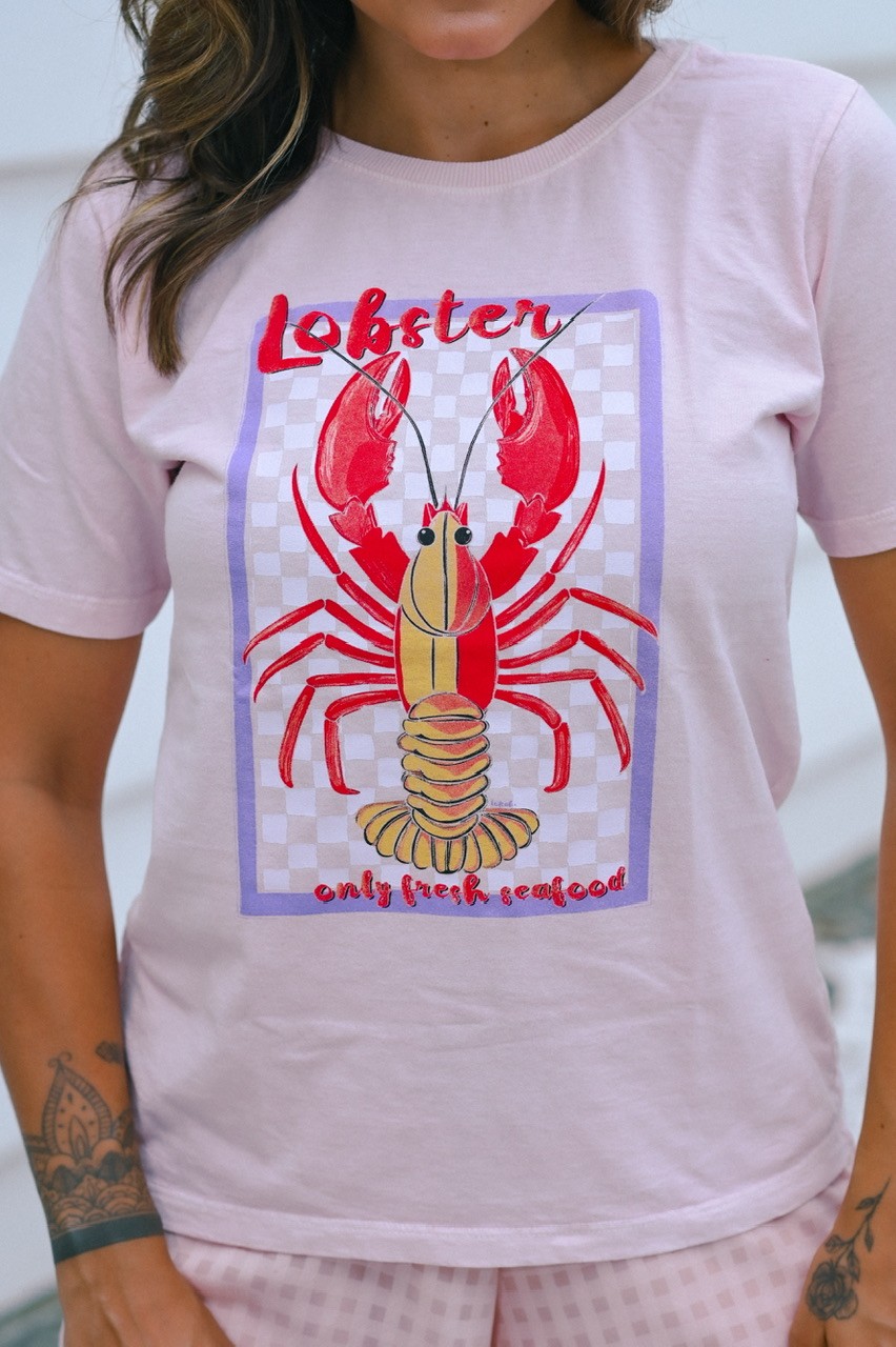 T-SHIRT ESTONADA LOBSTER - ROSA CANDY T-SHIRT ESTONADA LOBSTER - ROSA CANDY