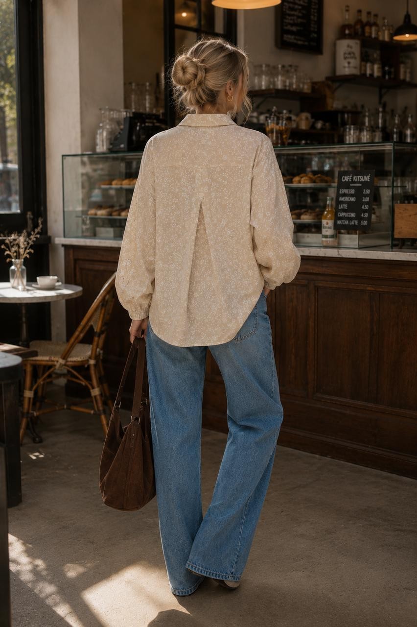 CAMISA OVERSIZED MALIBÚ - BAUNILHA CAMISA OVERSIZED MALIBÚ - BAUNILHA