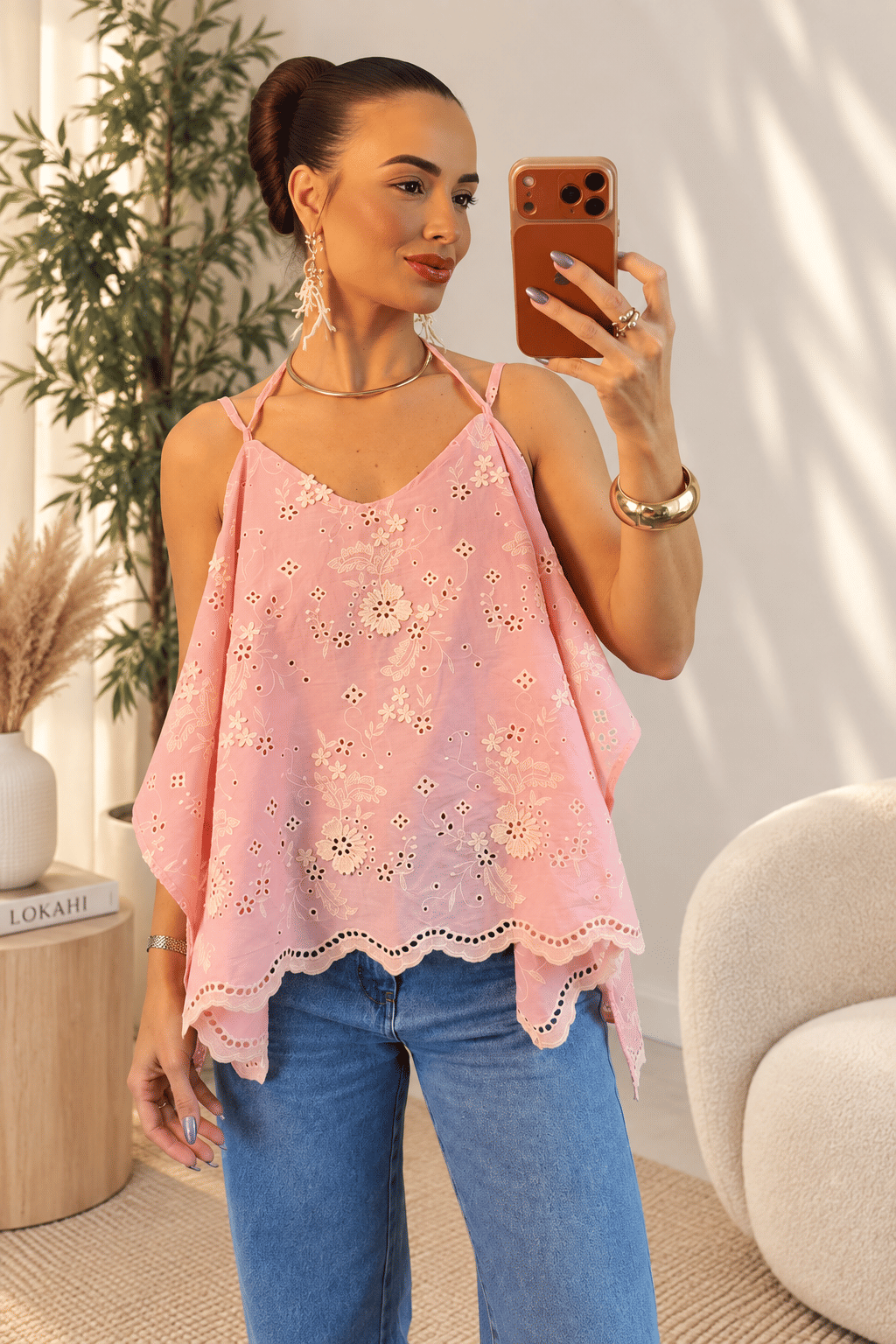 BLUSA BOHO JARDINS - ROSA BLUSA BOHO JARDINS - ROSA