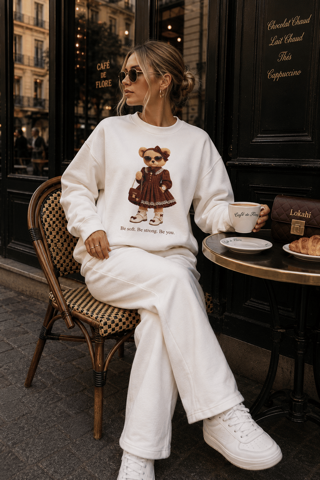 CONJUNTO MOLETOM BE STRONG - OFF WHITE CONJUNTO MOLETOM BE STRONG - OFF WHITE