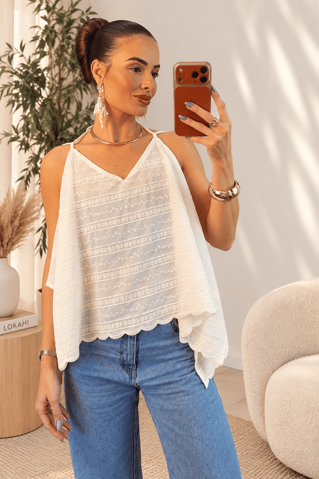 BLUSA BOHO YORIU - BRANCO BLUSA BOHO YORIU - BRANCO