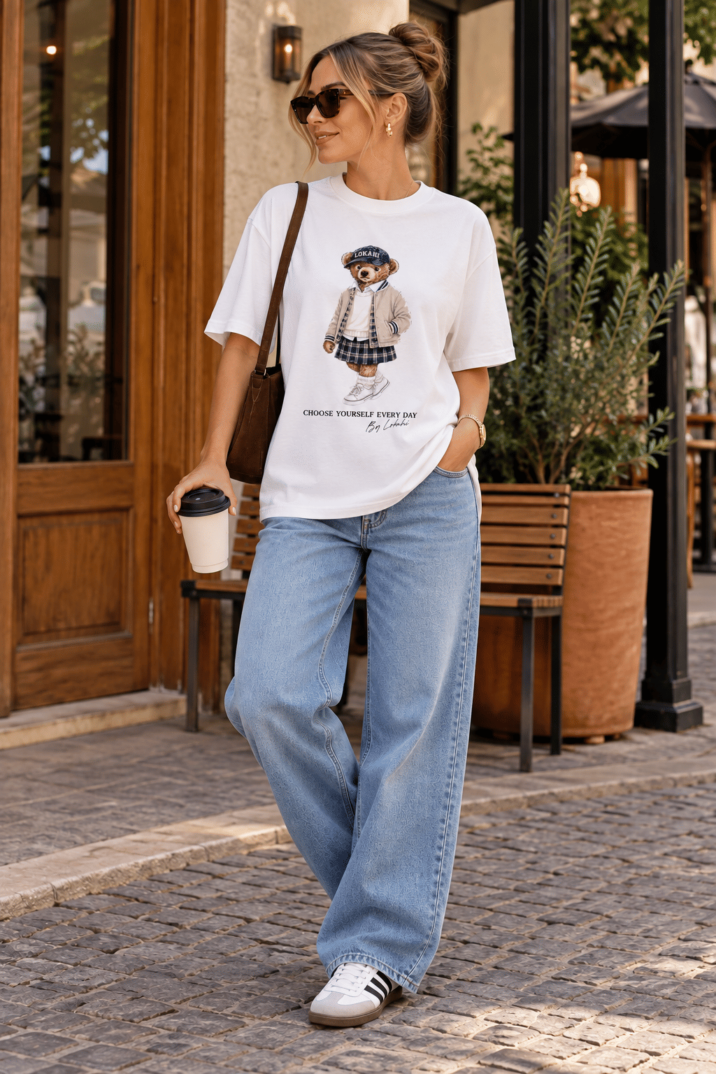 T-SHIRT OVERSIZED EVERY DAY - OFF WHITE