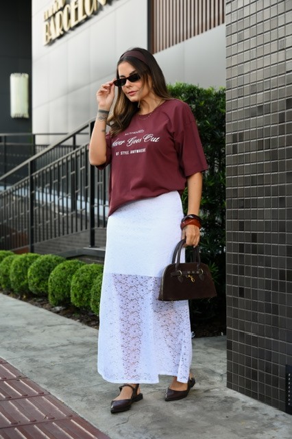 T-SHIRT ESTONADA OVERSIZED AUTHENTICITY - MERLOT T-SHIRT ESTONADA OVERSIZED AUTHENTICITY - MERLOT