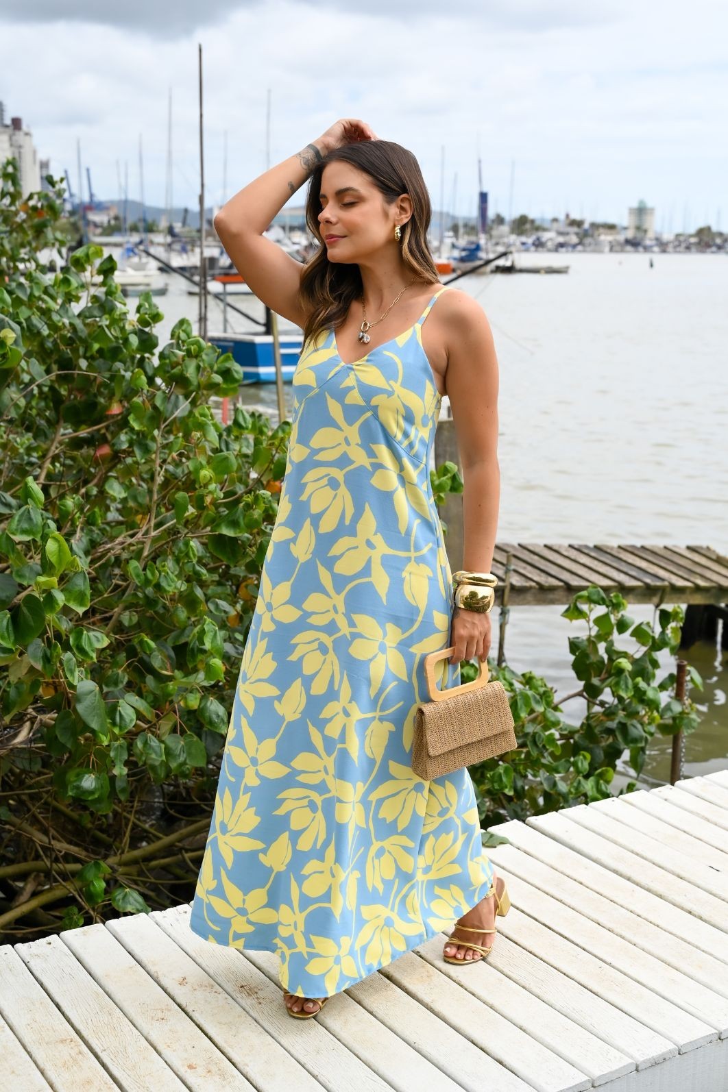 VESTIDO LONGO - FLORAL VESTIDO LONGO - FLORAL