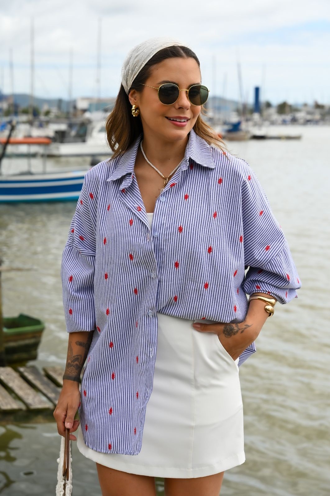 CAMISA OVERSIZED NAVY