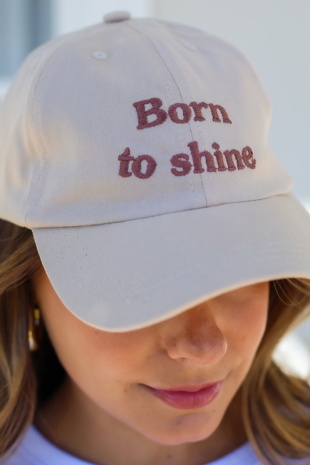 BONÉ BORN TO SHINE - BEGE BONÉ BORN TO SHINE - BEGE