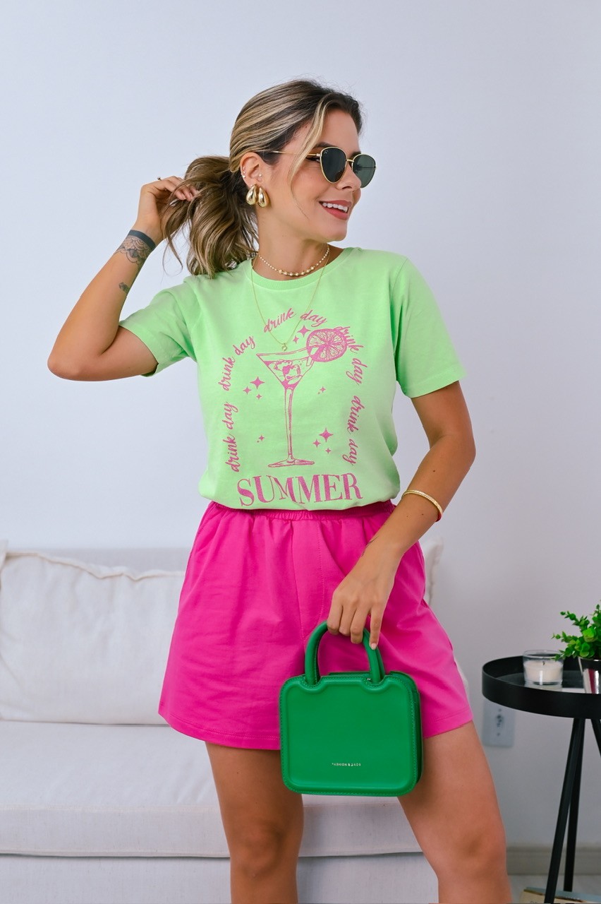 SHORT MOLETINHO - ROSA MINIE