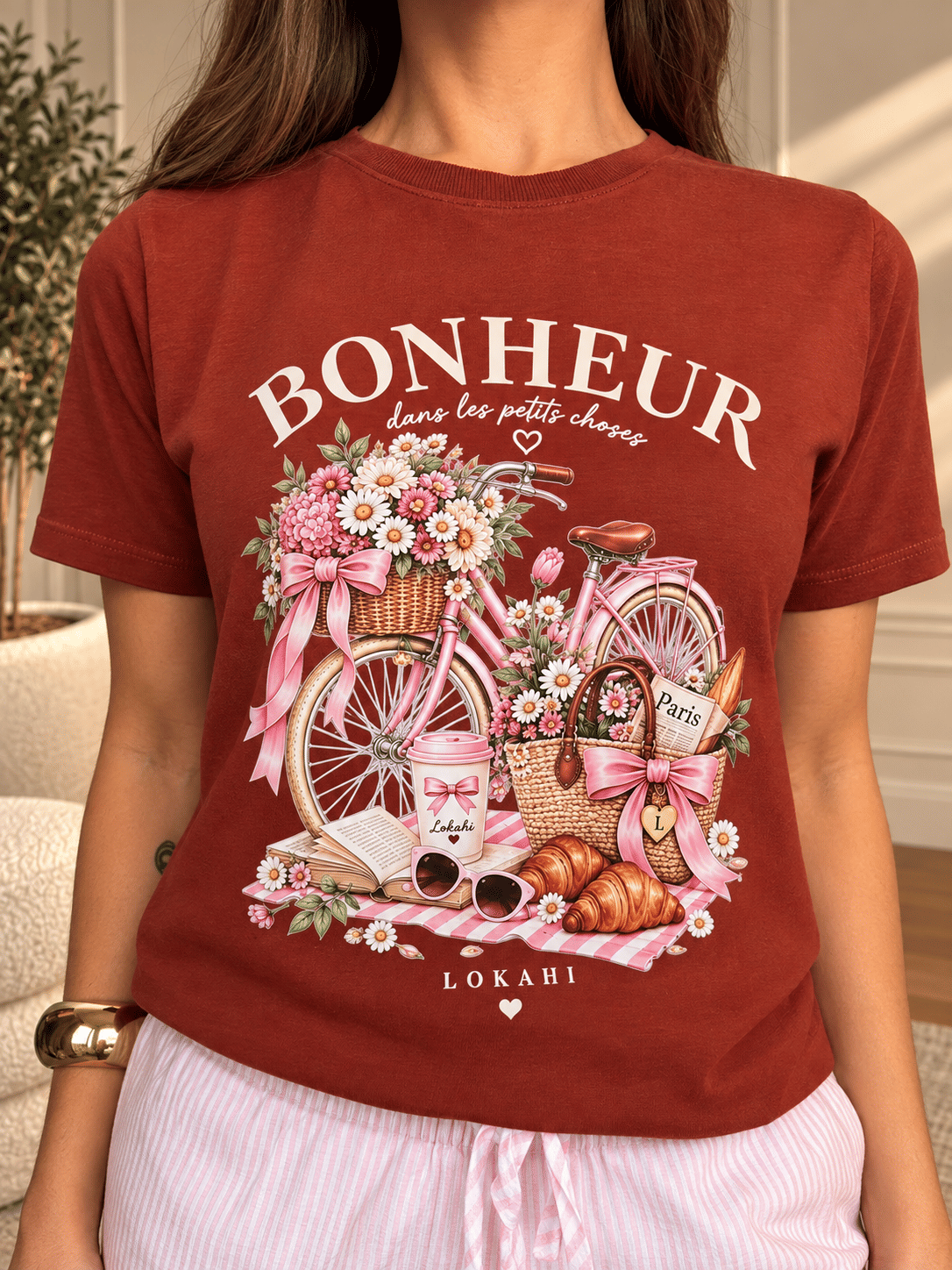 T-SHIRT ESTONADA BONHEUR - CANELA T-SHIRT ESTONADA BONHEUR - CANELA