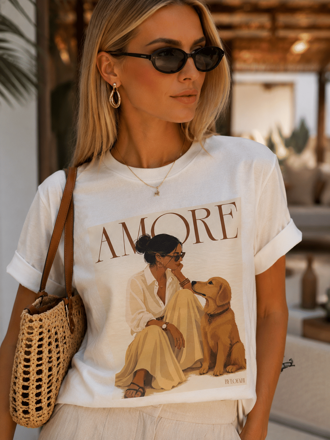 T-SHIRT AMORE - OFF WHITE