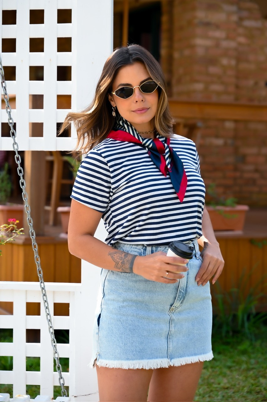 BLUSA LISTRADA (MENEGOTTI) BLUSA LISTRADA (MENEGOTTI)