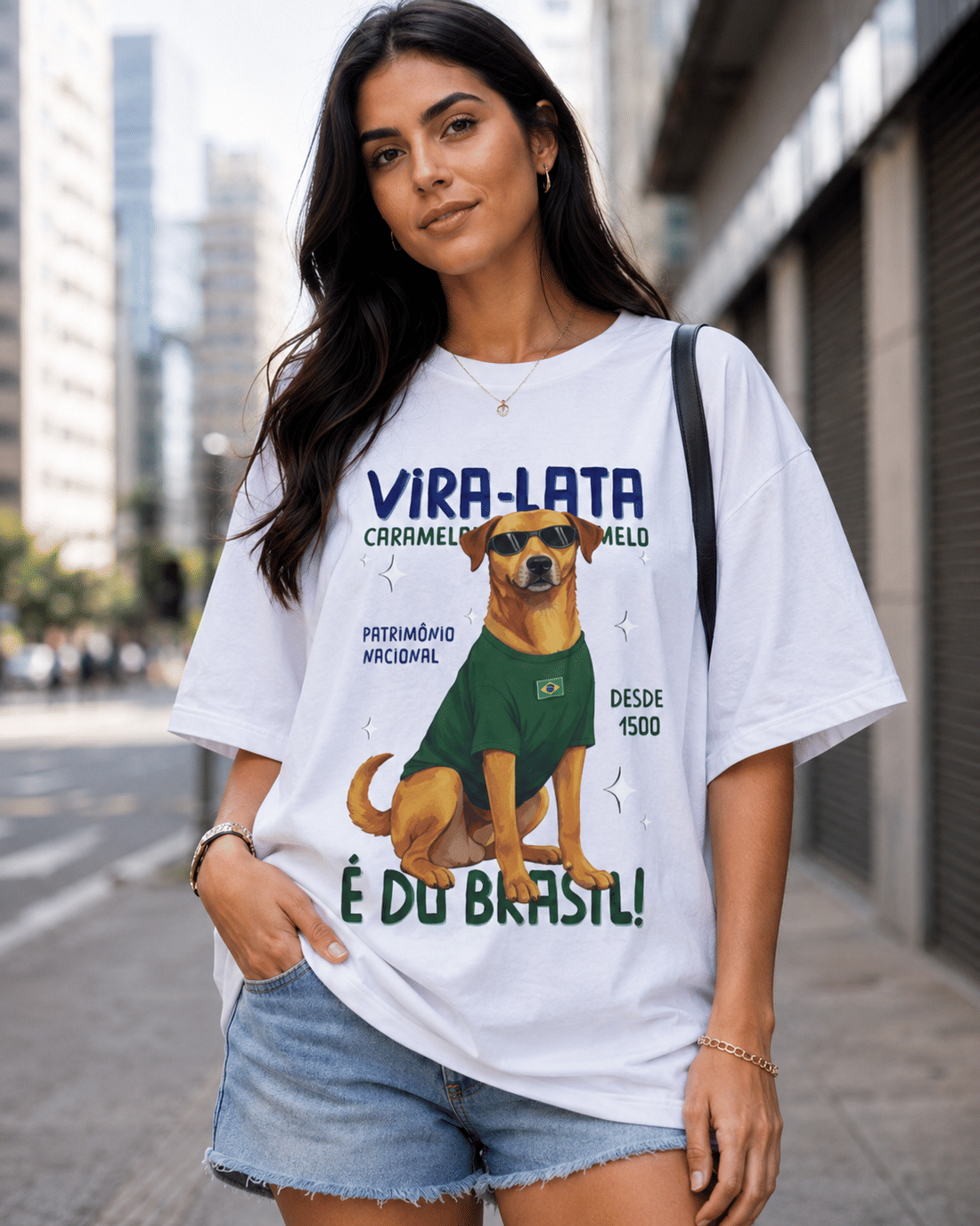 T-SHIRT OVERSIZED É DO BRASIL - OFF WHITE