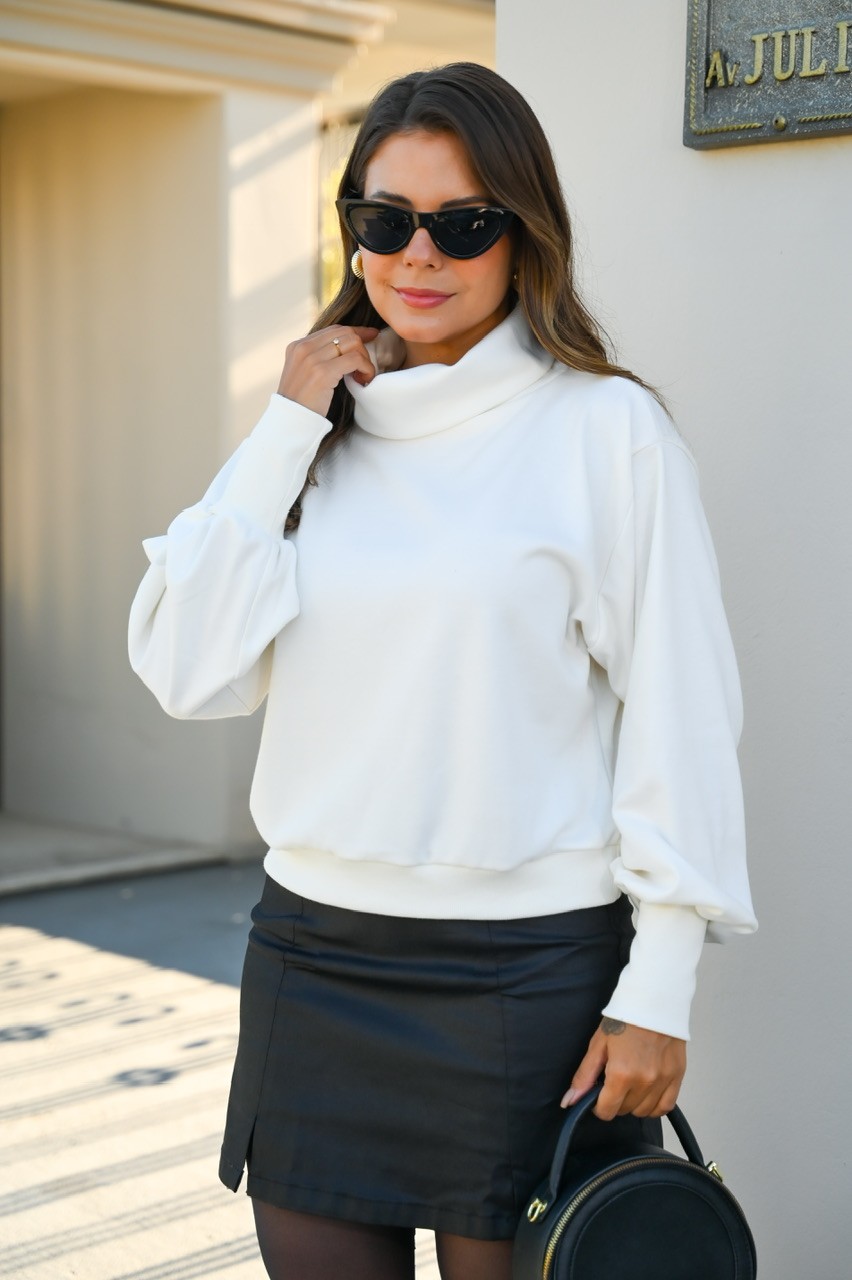 CASACO GOLA ALTA - OFF WHITE