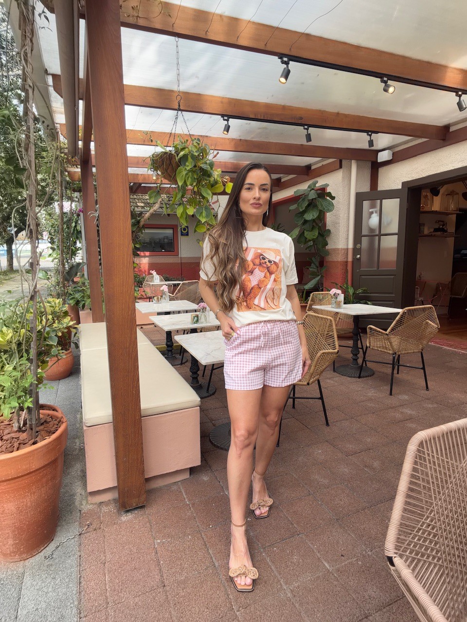 SHORTS VICHY - ROSE