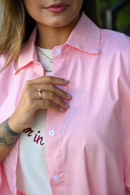 CAMISA OVERSIZED - ROSA