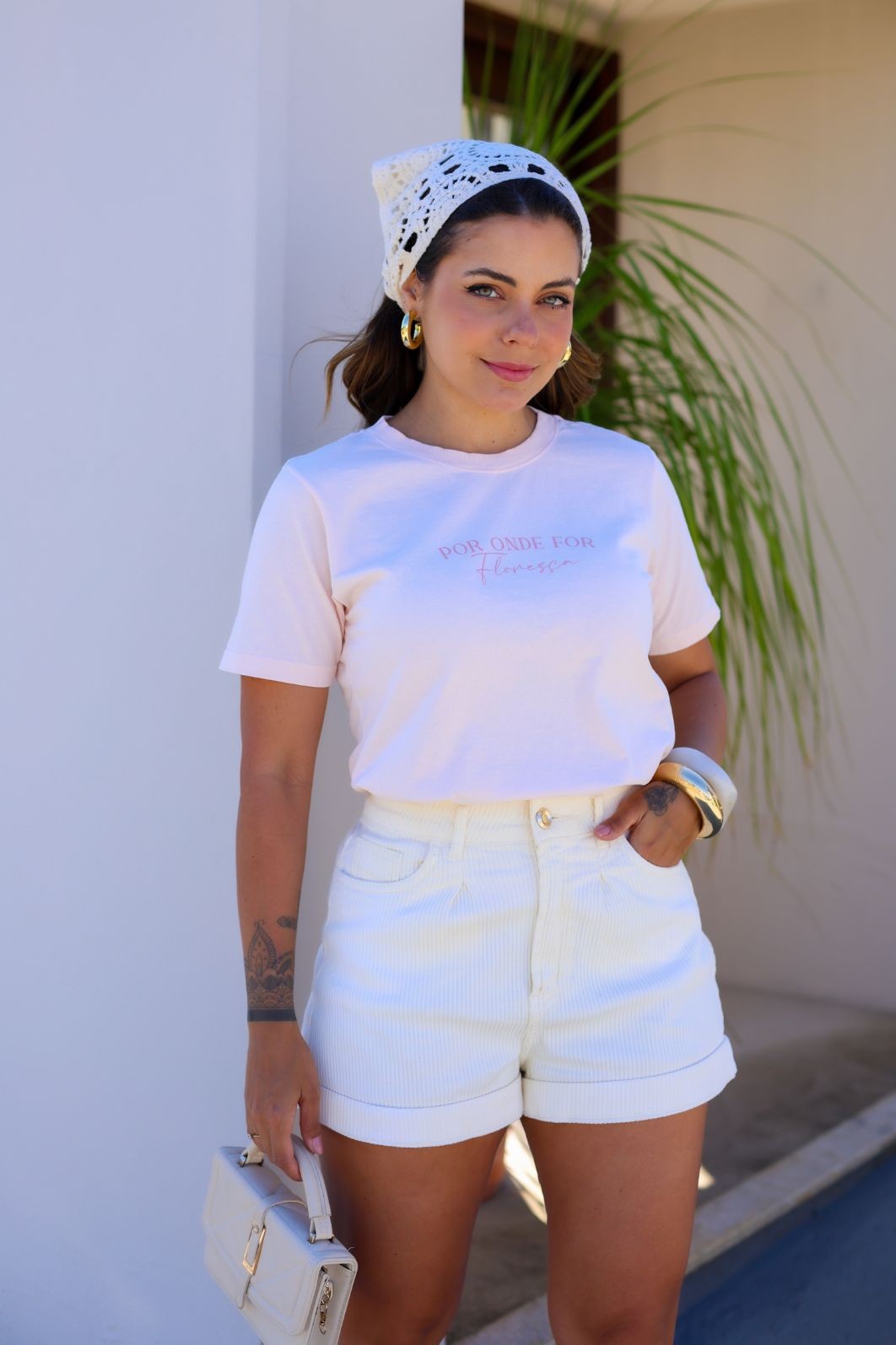 T-SHIRT ESTONADA FLORESÇA - SALMÃO