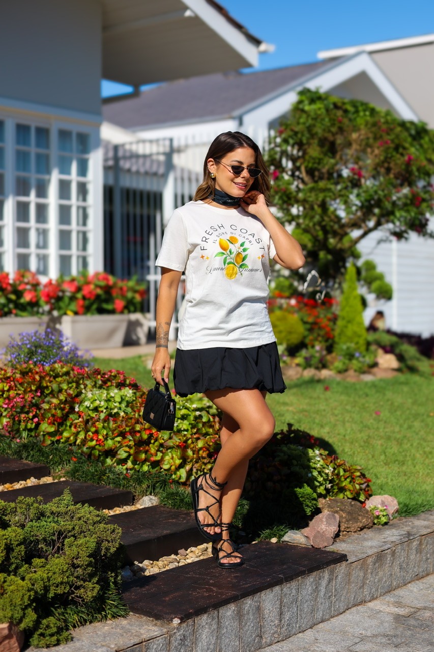 T-SHIRT LIMONE SUMMER - OFF WHITE