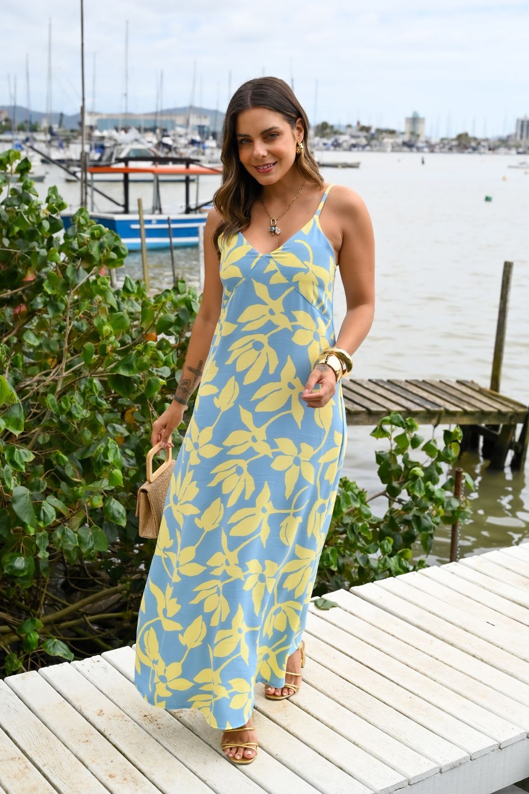 VESTIDO LONGO - FLORAL VESTIDO LONGO - FLORAL