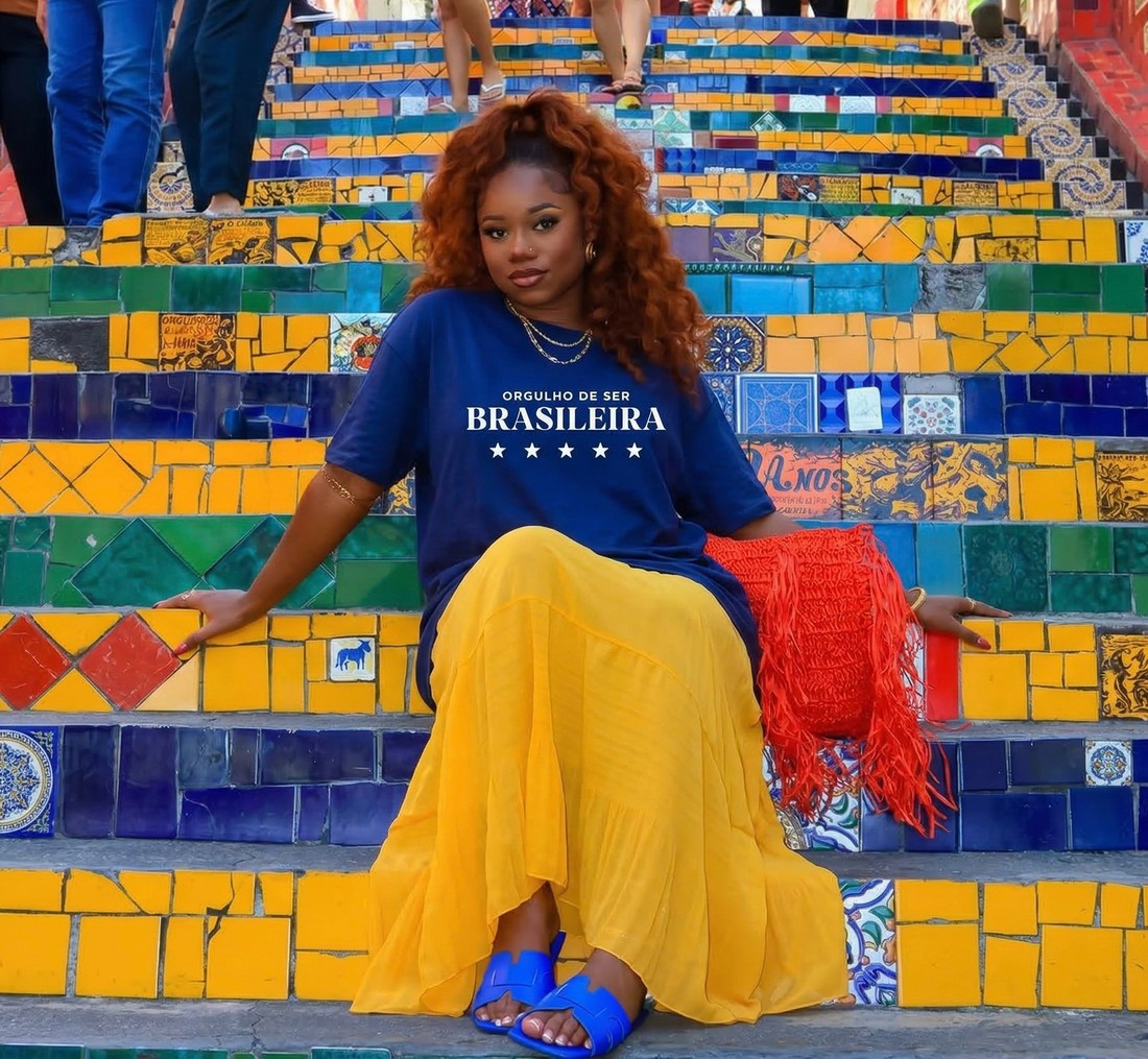 T-SHIRT ESTONADA ORGULHO - MARINHO