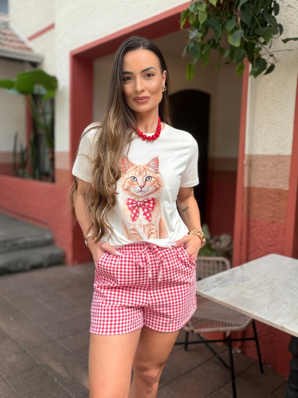 T-SHIRT BELLA CAT - OFF WHITE T-SHIRT BELLA CAT - OFF WHITE