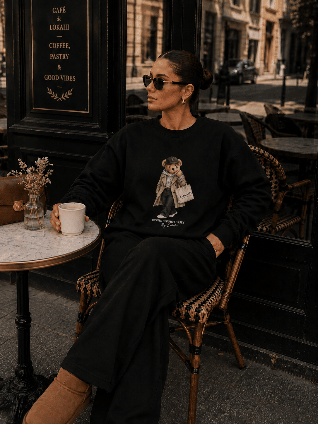 CONJUNTO MOLETOM ICONIC - PRETO CONJUNTO MOLETOM ICONIC - PRETO
