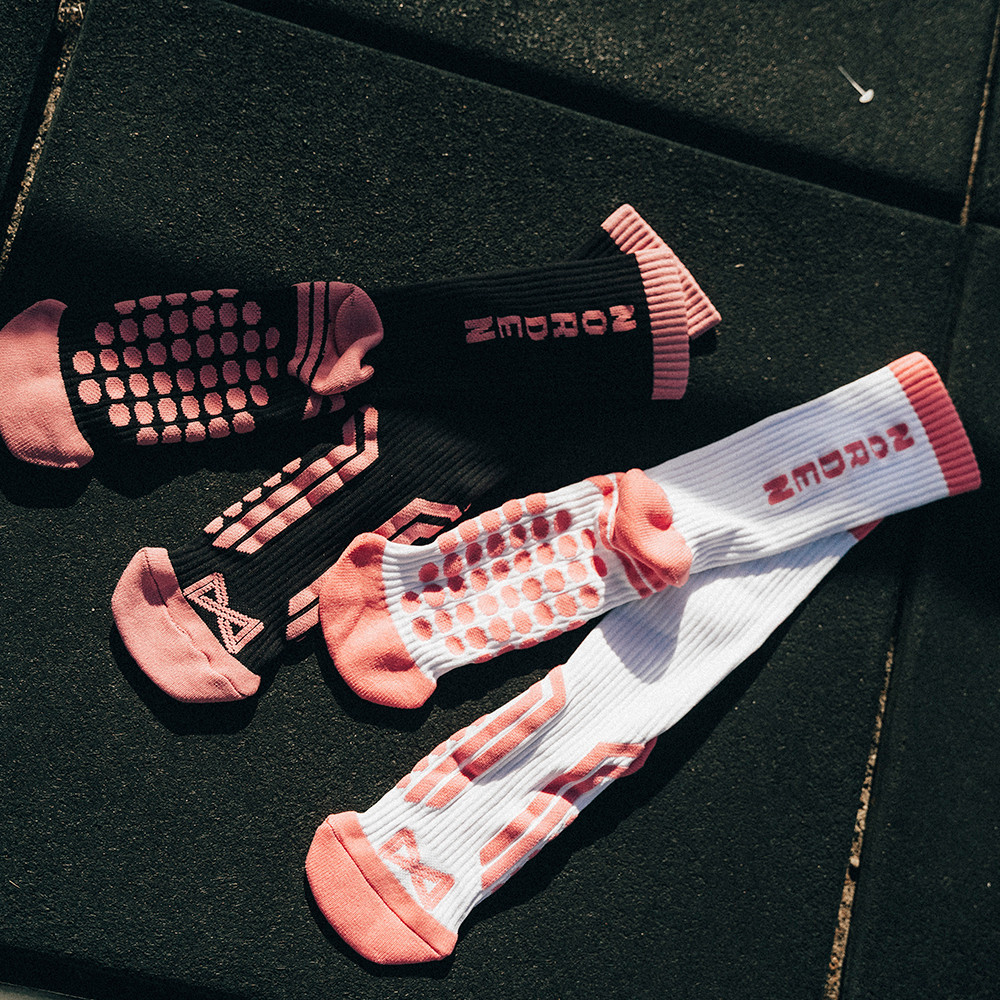 Meia Performance Pro Norden em Emana Branco e Rosa - TAM: 34/37